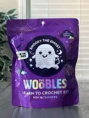 The Woobles Snooky The Ghost - Learn To Crochet Kit For Beginners - GITD Yarn