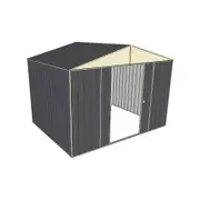 Build-a-Shed 3.0 x 3.0 x 2.3m Double Sliding Door Shed - Grey