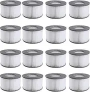 Mscomft Mspa Filter Cartridge for Filters, mspa Filter Compatible with MSpa Models from 2020, Water Filter for Hot Submarines and Spa, Filter for Mspa for Inflatable Pools (Pack of 16)