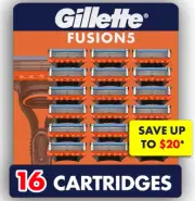 Gillette Fusion5 Razor Blades 16 Pack– 100% Genuine Sealed- Best Price Guaranty