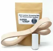 1x42 in. Leather Honing Belt SUPER STROP fits 1x42 Belt Sanders Razor Sharp Edge