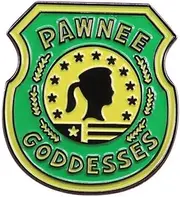 [Pinstant] Pawnee Goddesses Club Comedy TV Show 1.2" Enamel Pin Badge, 1.2 Inches, Enamel, enamel