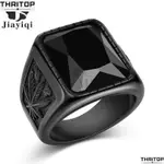 HIP HOP RING BLACK RED STONE FOR MEN RINGS FASHION JEWELRY