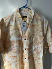 Cabela’s Docksider Bonefish Button Down Shirt Mens XL