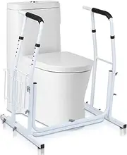 Toilet Frame for Disabled and Elderly, Toilet Support Frame Toilet Surround Safety Frame Free Standing Support Rail Surround Mobility Aid Bathroom Handrail Grab Bar Safety Rails