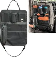 High Road BackPockets Seat Back Organizer - Back of Seat Organizer and Seat Protector with Storage Pockets and Bag Dispensers for Car, SUV, Truck or Van