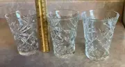 Vintage Anchor Hocking, Juice Cordial Clear 6 Oz Glasses. Set Of 3