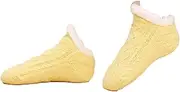 [LJRPUPY] Thick Comfy Fleece Non Slip Home Socks Indoor Non-slip Thermal Slipper Socks for Women