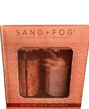 Sand + Fog SET OF 2 LINEN SPRAYS LAUNDRY DAY/VANILLA SANDLWOOD