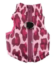 New Various Pet Cat Dog Soft Padded Vest Harness Small Dog Clothes Hot Pink L...