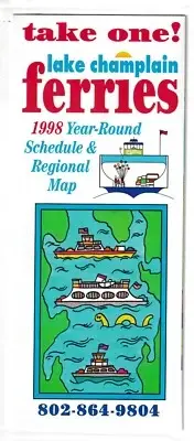 LAKE CHAMPLAIN FERRIES 1998 ( MINT )