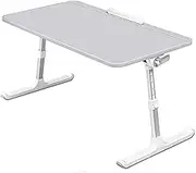 Simple Small White Writing Computer Desk for Small Spaces, Folding Desk No Assembly Required, Mini Bedroom Home Office Desk