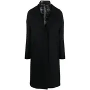 [Herno] Herno Padded-bib Single-breasted Coat 48 IT BLACK