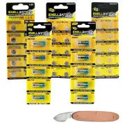 41pc Alkaline Batteries Kit Includes A28PX 23A L736 L621 L936 and Watch Opener