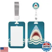 EOBKLAX ID Badge Holder with Breakaway Lanyard and Retractable Badge Reel Cli