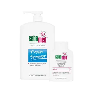 【SEBAMED 施巴】運動沐浴乳1000ml+護潔露 200ml(總代理)