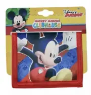 Officially Licensed Boys Mickey Mouse Clubhouse Bi-Fold Wallet Red Blue