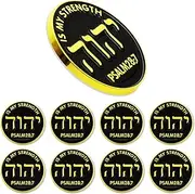 [YYDSPin] Jw.org Lapel Pin 6/12/50/100 Pcs (1 in) bulk Tetragrammaton Enamel Jehovah's Witnesses Hebrew Letters Round Religious Badge Pins for Men Women Clothes Bags Hats