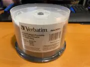 NEW 50 VERBATIM 16X DVD-R 4.7GB DataLifePlus White Inkjet Hub Printable #95079