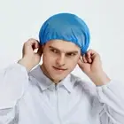 Unisex Hair Net Caps Hairnet Dust Head Cover Workshop Chef Anti-static Work Hat