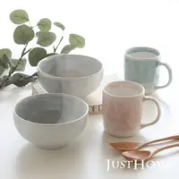 在飛比找momo購物網優惠-【Just Home】柔霧幻境陶瓷餐具4件組/可微波/麵碗/