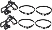 NULYLU Convenient Bike Toe Clip Straps Wear-Resistant Foot Muffs for Road Bicycles Quick Adjustment
