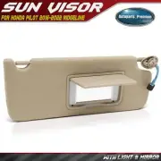 Passenger Right Beige Sun Visor with Light & Mirror for Honda Pilot 2016-2022