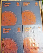 4 Different Whitman Folders for Lincoln Head Cents,#9004, #9030, #9033 & #4004