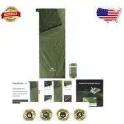 Waterproof Lightweight Sleeping Bag with Compression Sack - 80.7"x33.5" Comfort