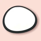 Round Pebble Shaped Acrylic Mirrors with a Colour Frame of your choice & Hooks