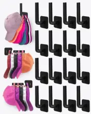 Hat Rack for Hat Storage (16-Pack), Multi-Purpose Hat Organizer, Strong Adhes...
