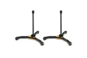 2PK Hercules Foldable Musical Instrument Stand Holder W Bag for Alto Flute Black