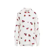 [Khaite] Khaite-Raspberry Cream White Silk Argo Top-Donna S STAND