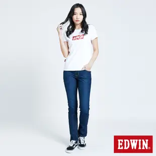 EDWIN 迦績 EJ3超彈中直筒牛仔褲(原藍磨)-女款