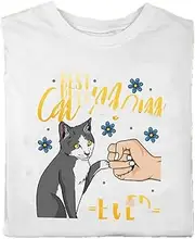 [N\P] NP Women Short Sleeve Watercolor Coffee Love Cartoon Spring Printing Clothes Print