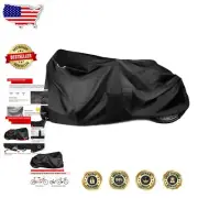 Extra Long Waterproof Bike Cover for Tandem and Child Trailer - Easy-Store Pouch