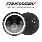Pair 7"Round LED Headlights Hi/Lo beam Sealed For Chevrolet Chevy Nova 1963-78 (for: Chevrolet)