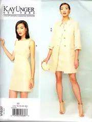 Vogue V1537 Designer Kay Unger New York Jacket and Dress Misses 14 to 22 Pattern