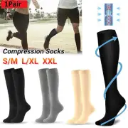 Medical 20-30 mmHg Compression Stockings Men Women Travel Flight Socks Comfort