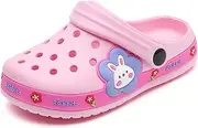[SECHRITE] Toddlers Kids Clogs Boys Girls Garden Shoes Cartoon Children Slides Water Beach Sandals Shower Slippers for Indoor Outdoor - Toddler/Little Kids