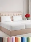 400 Thread Count Cotton - Split King Size Sheet Set - 100% Cotton Sheets -