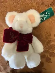 TIC-TOC Mouse Beanbag Plush 7" New With Tags Russ Berrie NOS