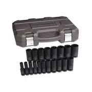 Gearwrench Impact Socket Set, 1/2 Inches Dr, 6-Point, Sae