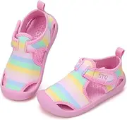 [STQ] Boys Girls Water Shoes Quick-Dry Slip on Beach Swim Pool Sandals(Toddler/Little Kid)