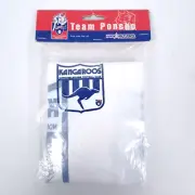 North Melbourne Kangaroos Vintage 90s AFL Rain Poncho - Original Sealed Bag