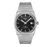Tissot PRX Powermatic 80 Black Dial Grey Strap Men's Watch T1374071105100