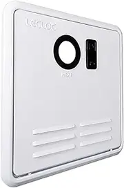 Only Compatible with LECLOC and Furrion RV Tankless Water Heater, 16.14" x 16.14" Door with Frame, White