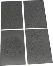 4 Pieces Clay Texture Sheets Porcelain Projects Artwork Texture Mats