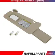 For 08-13 Toyota Highlander Driver Tan Sun Visor + License Plate Lights (for: Toyota)