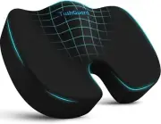 Memory Foam Seat Cushion,Non-Slip Coccyx Tailbone, Sciatica Pain Relief Pillow